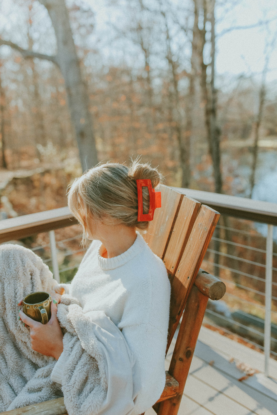 Gemini Claw Clip - Crimson Red