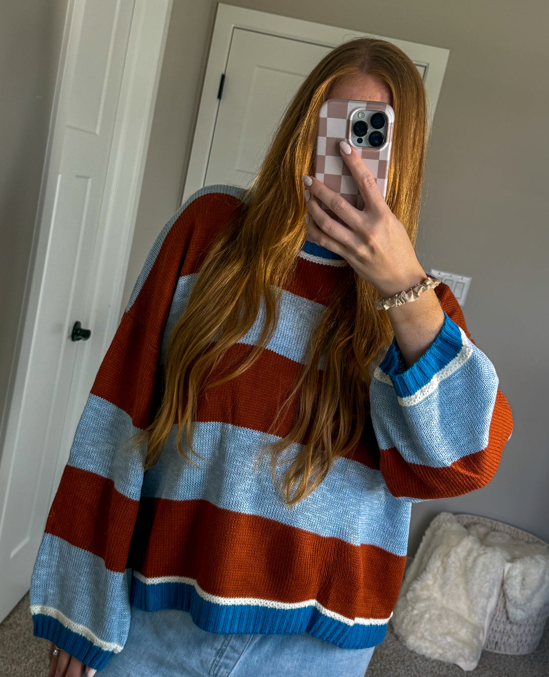 Cocoa Blue Oversized Sweater