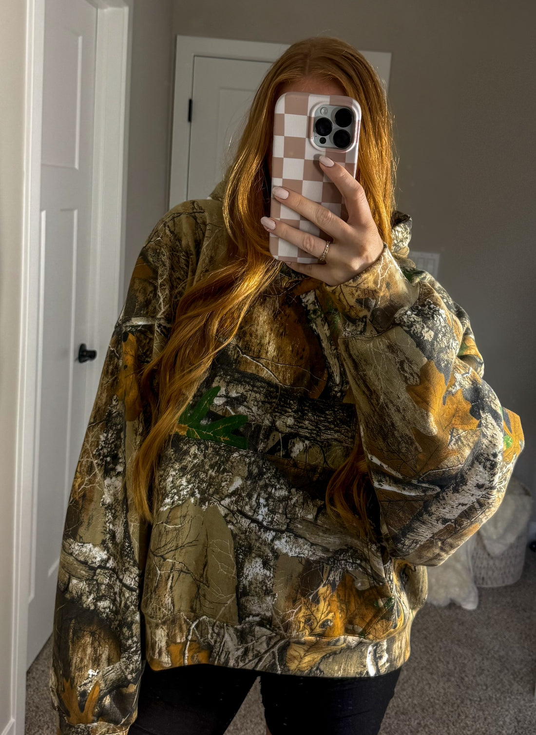 Cropped Camo Hoodie - Dreamy Sundays