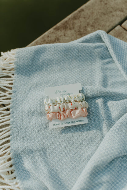 skinny silky scrunchie pack - Dreamy Sundays