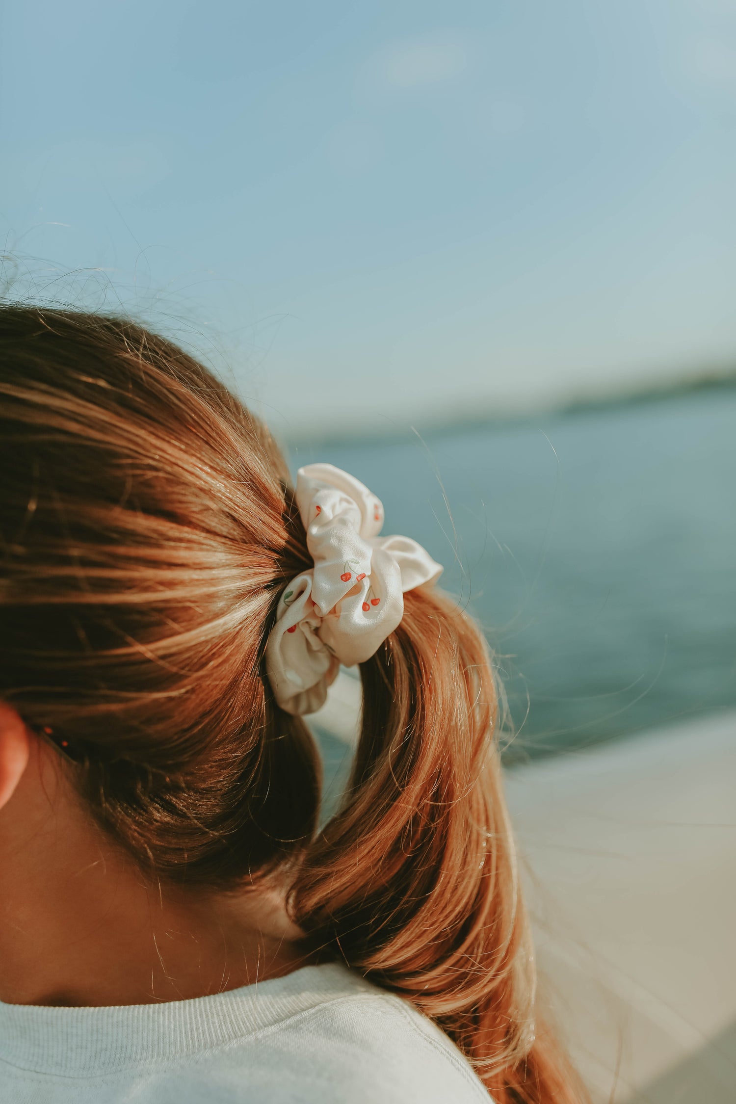 100% silk scrunchie