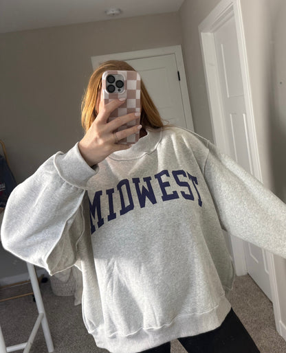Midwest Reversible Mockneck Sweatshirt - Dreamy sundays