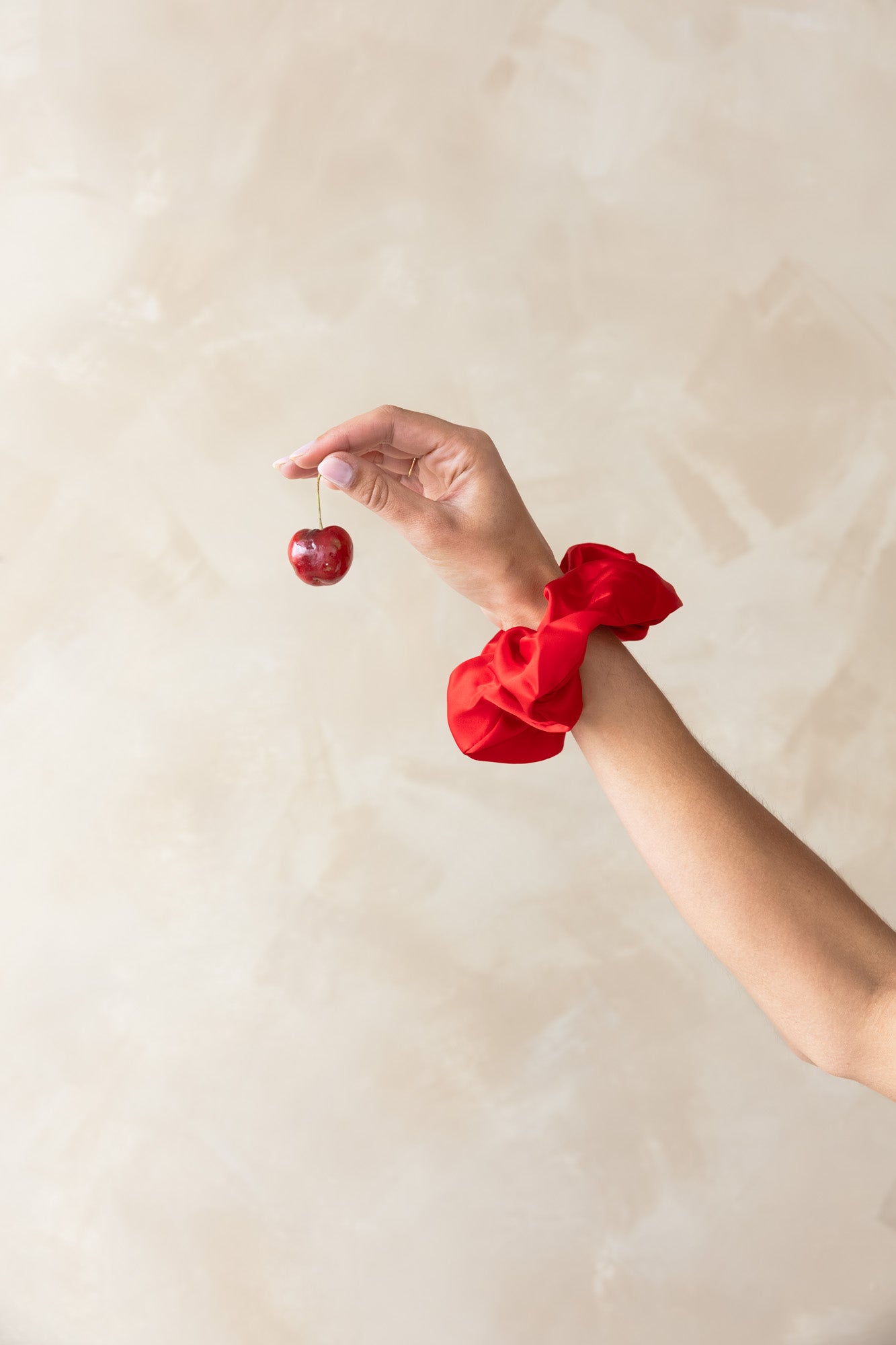 XL Ruby Silk Scrunchie